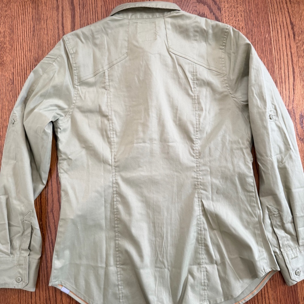 5.11 Tactical Moss Green Long Sleeved Button Down Size Small - Picture 8 of 11